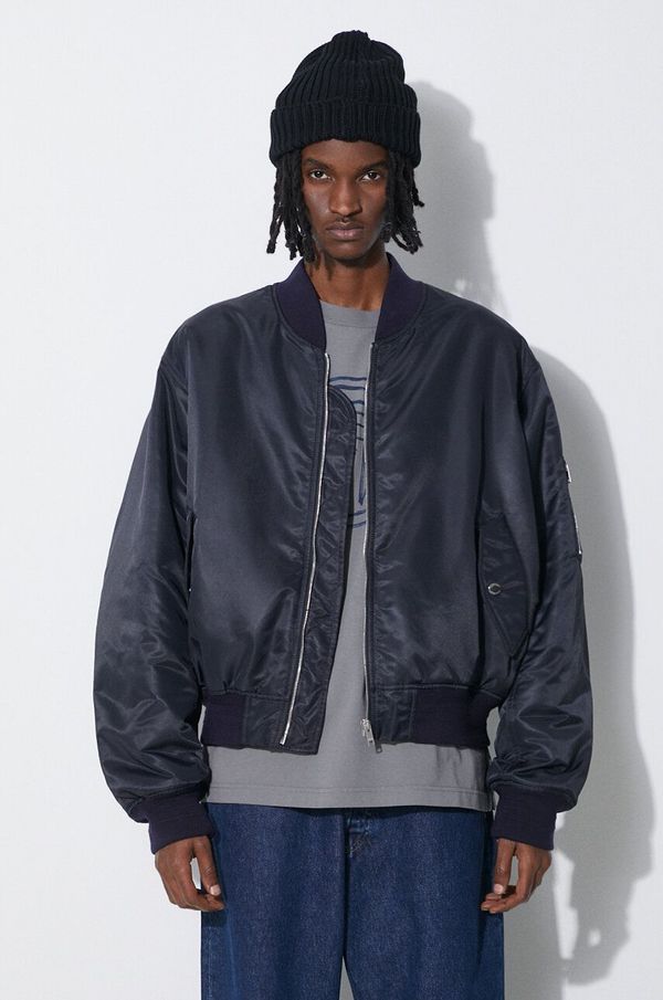Ambush Bomber jakna AMBUSH Nylon Bomber za muškarce, boja: tamno plava, za prijelazno razdoblje, oversize, BMEH012S24FAB