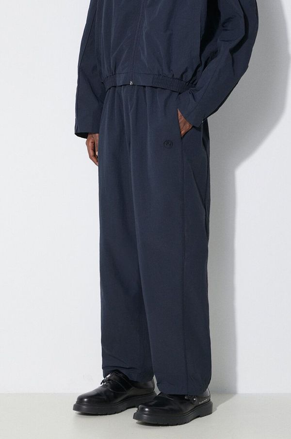 Ambush Hlače AMBUSH Nylon Track Pants za muškarce, boja: tamno plava, ravni kroj, BMCJ002S24FAB