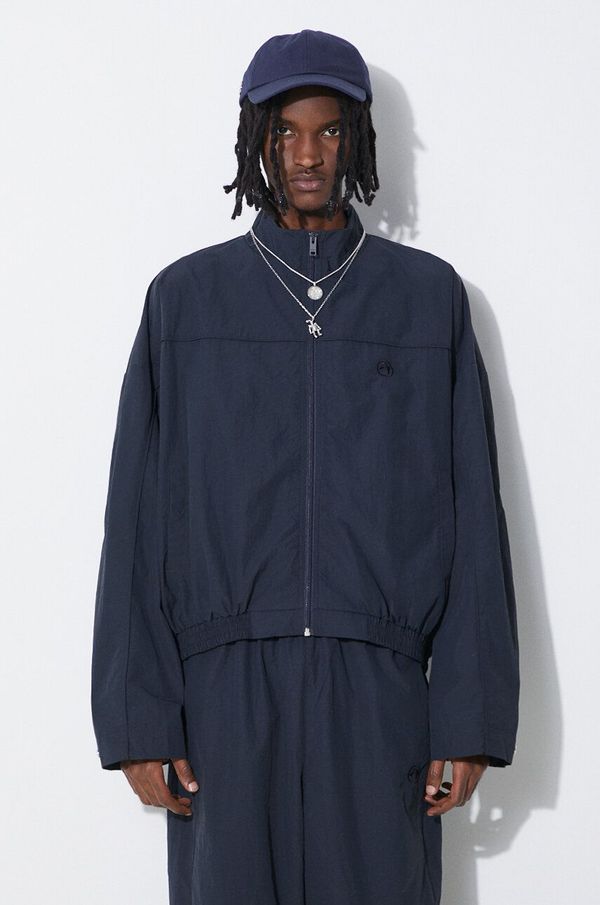 Ambush Jakna AMBUSH Nylon Track Jacket za muškarce, boja: tamno plava, za prijelazno razdoblje, oversize, BMEA002S24FAB