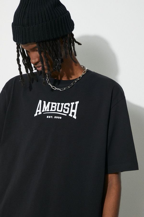 Ambush Pamučna majica AMBUSH Graphic za muškarce, boja: crna, s tiskom, BMAA006S24JER