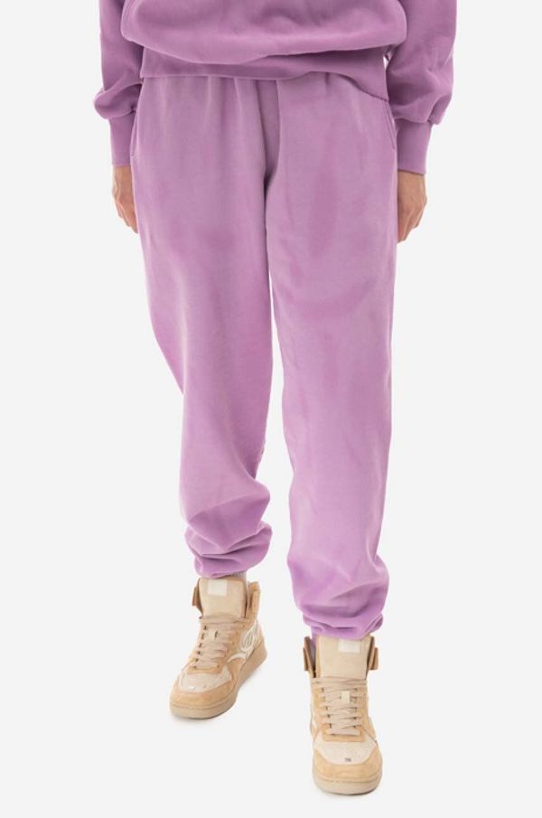 Aries Donji dio trenirke Aries Sunbleached Premium Sweatpants boja: ljubičasta, s tiskom, Spodnie Aries Sunbleached Premium Sweatpants, AR32200 IRIS
