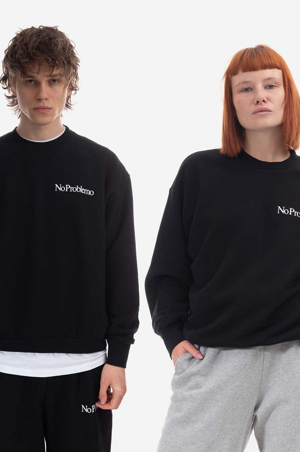 Aries Pamučna dukserica Aries Mini Problemo Sweatshirt ALPINE GREEN boja: zelena, s tiskom, AR20009-ALPINE.GRE