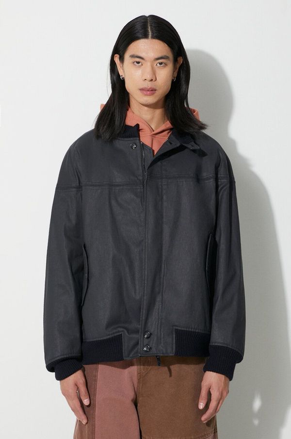 Baracuta Bomber jakna Baracuta Cotton PU Derby za muškarce, boja: tamno plava, za prijelazno razdoblje, BRCPS0985