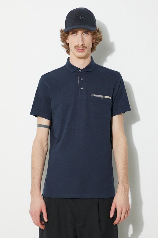 Barbour Pamučna polo majica Barbour Corpatch Polo boja: tamno plava, bez uzorka, MML1071