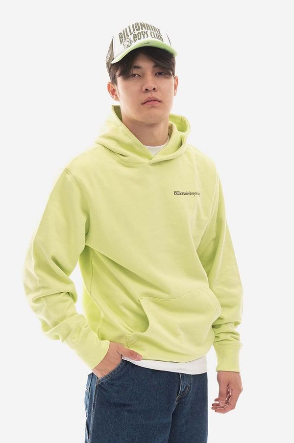 Billionaire Boys Club Pamučna dukserica Billionaire Boys Club Signal Popover Hood za muškarce, boja: tamno plava, s kapuljačom, s tiskom, B22322-NAVY