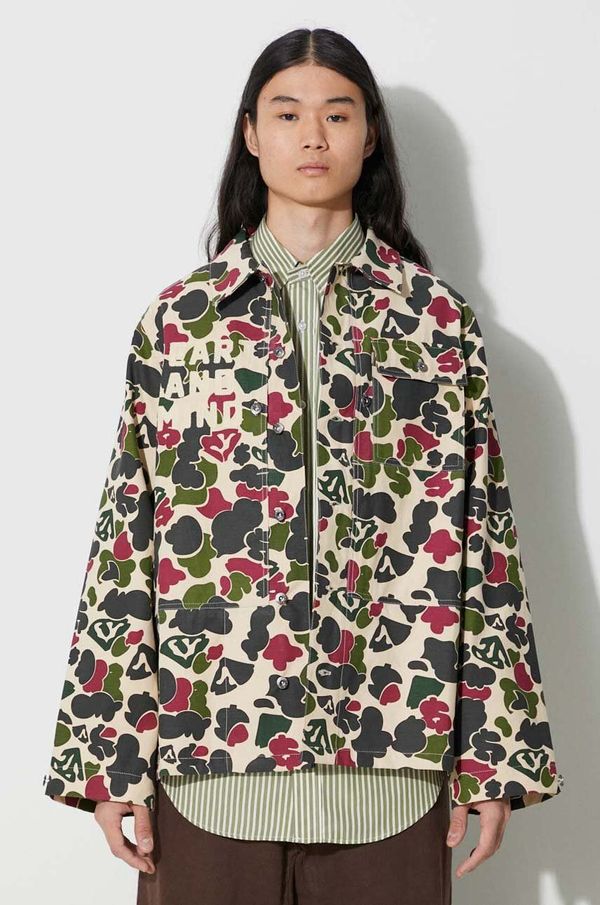 Billionaire Boys Club Pamučna košulja Billionaire Boys Club Duck Camo za muškarce, boja: zelena, regular, s klasičnim ovratnikom, B23423