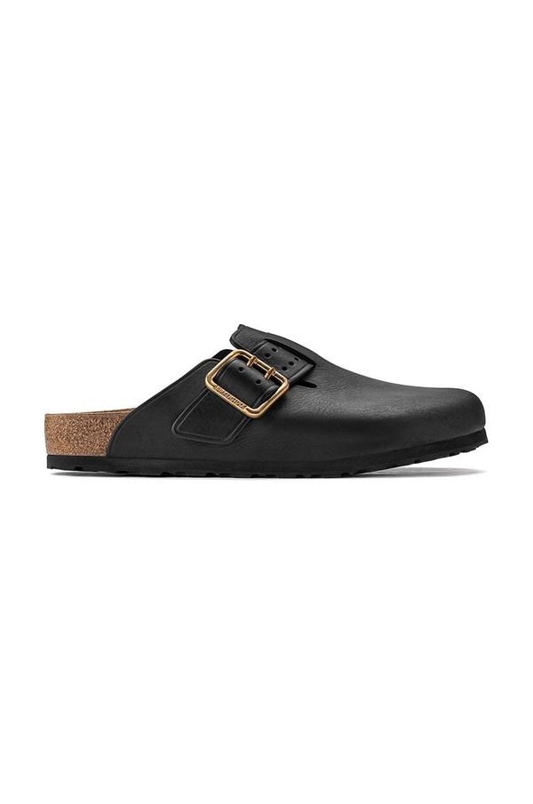 Birkenstock Kožne natikače Birkenstock Boston Bold Gap za muškarce, boja: crna, 1022577
