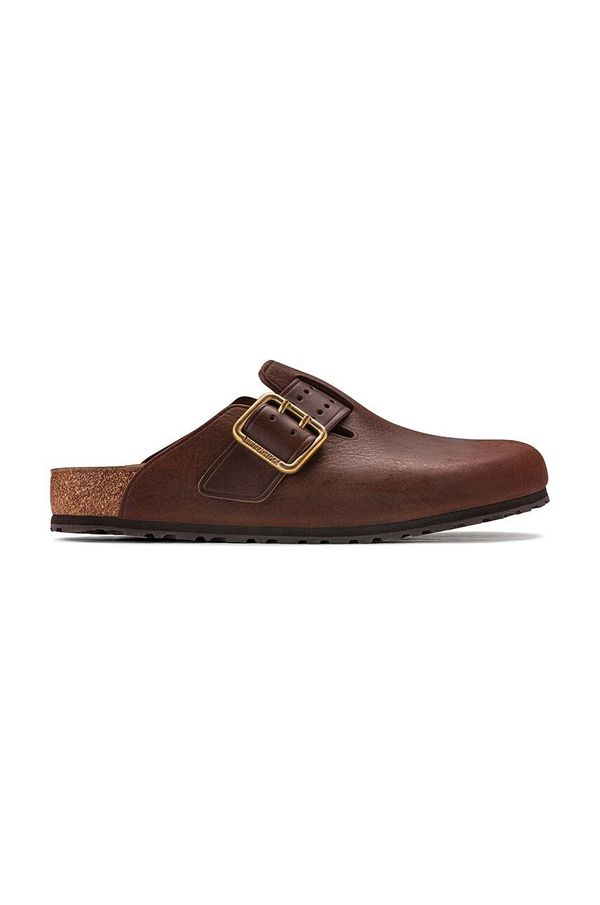 Birkenstock Kožne natikače Birkenstock Boston Bold Gap za muškarce, boja: smeđa, 1022589