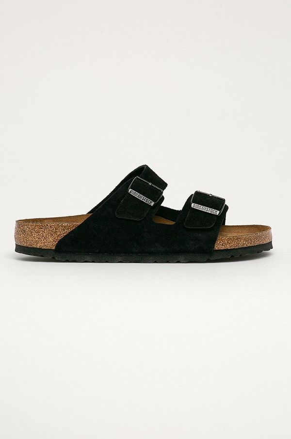 Birkenstock Natikače od brušene kože Birkenstock Arizona za muškarce, boja: crna