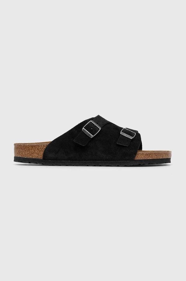 Birkenstock Natikače od brušene kože Birkenstock boja: crna