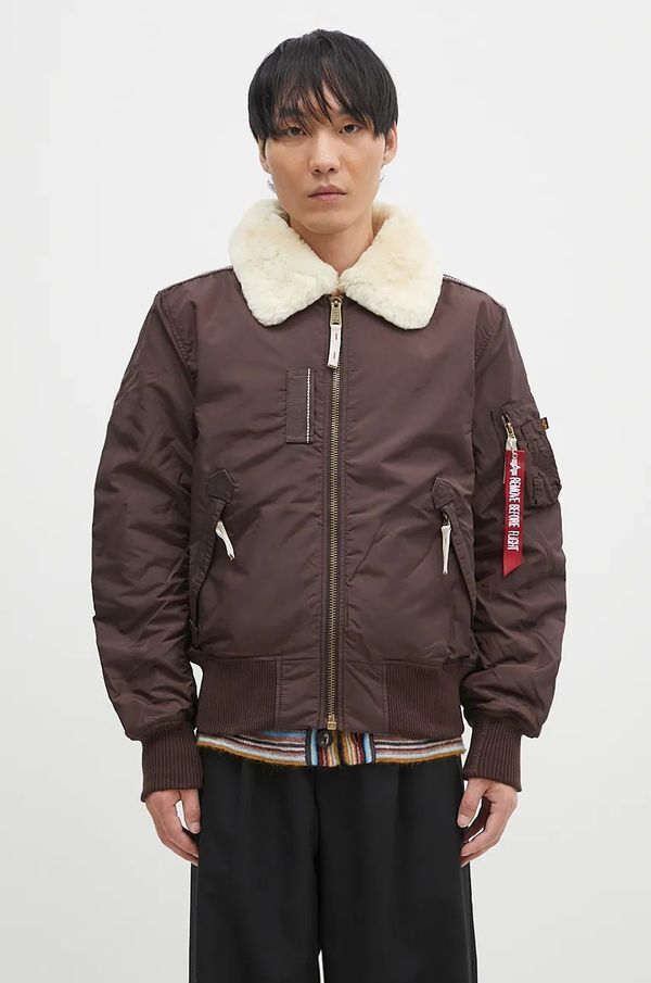 Alpha Industries Bomber jakna Alpha Industries Injector III za muškarce, boja: smeđa, za prijelazno razdoblje, 143104