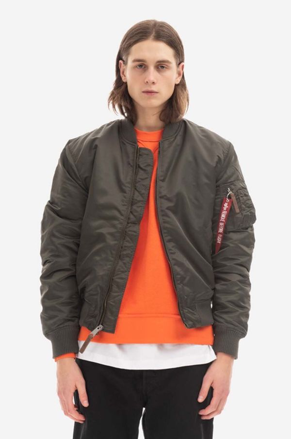 Alpha Industries Bomber jakna Alpha Industries MA-1 VF 59 za muškarce, boja: siva, za prijelazno razdoblje, 191118.04-grey