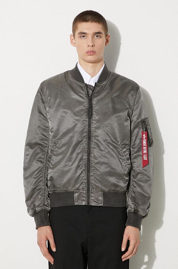 Alpha Industries Bomber jakna Alpha Industries MA-1 VF LW Battlewash za muškarce, boja: crna, za prijelazno razdoblje, 106110.89-black