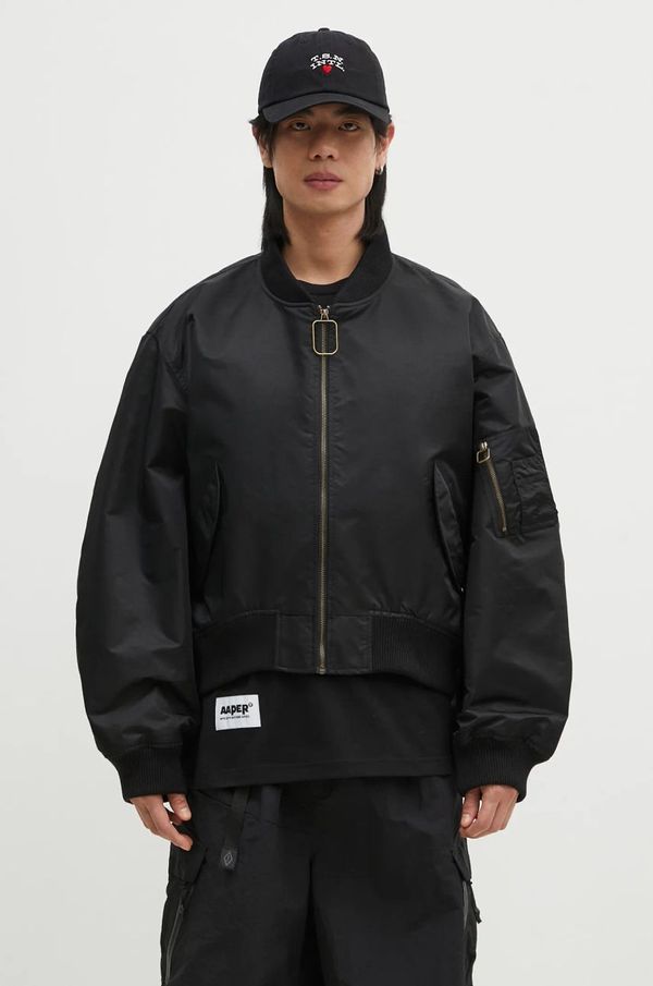 JW Anderson Bomber jakna JW Anderson Curved Hem Bomber Jacket boja: crna, za prijelazno razdoblje, oversize, JK0347.PG1666.999