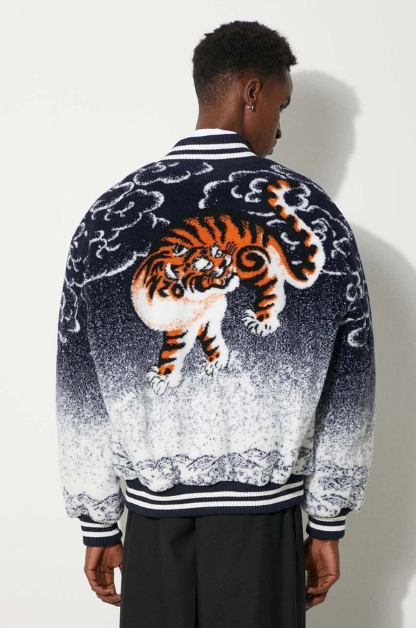 Kenzo Bomber jakna Kenzo Kenzo Cloud Tiger Bomber za muškarce, za prijelazno razdoblje, FE68BL2004FA.MU