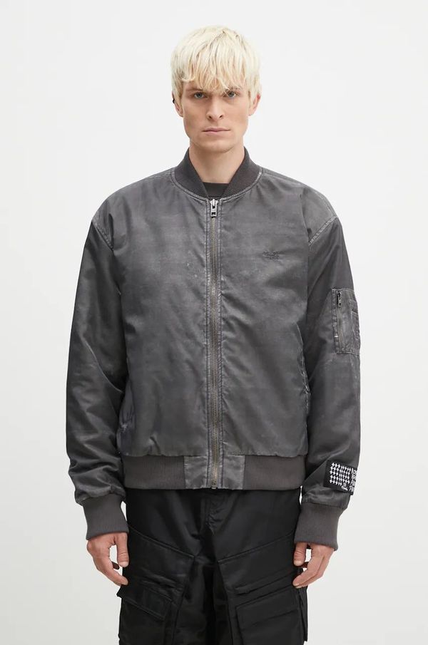 KSUBI Bomber jakna KSUBI Royalty Bomber za muškarce, boja: siva, za prijelazno razdoblje, oversize, MFA24JK012