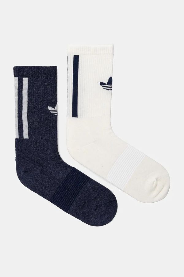 adidas Originals Čarape s dodatkom vune adidas Originals 2-pack boja: tamno plava, IX7613