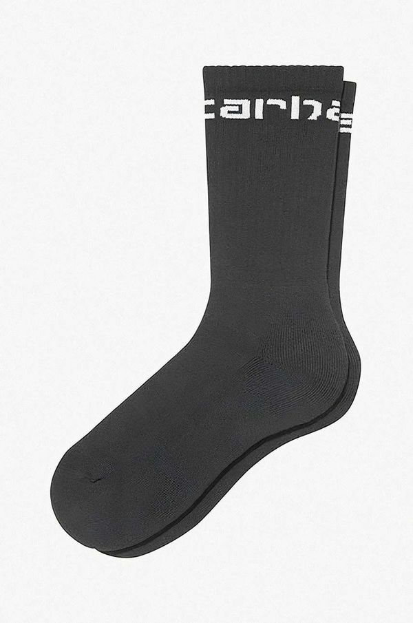 Carhartt WIP Čarape Carhartt WIP boja: crna, I029422.BLACK.WHIT-BLACK.WHIT
