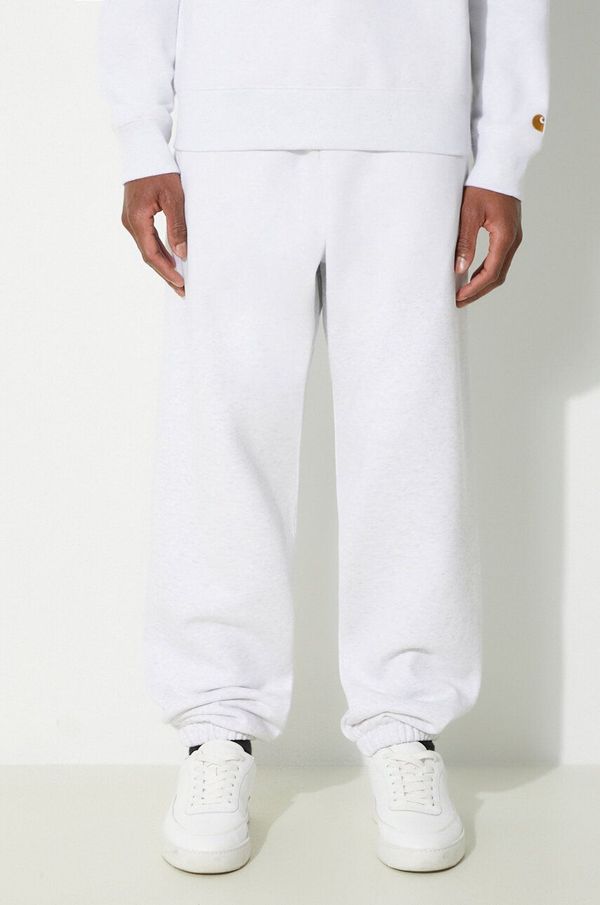 Carhartt WIP Donji dio trenirke Carhartt WIP Chase Sweat Pant boja: siva, melanž, I033667.00JXX
