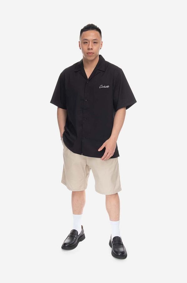 Carhartt WIP Košulja Carhartt WIP Delray boja: crna, I031465-BLACK/WAX