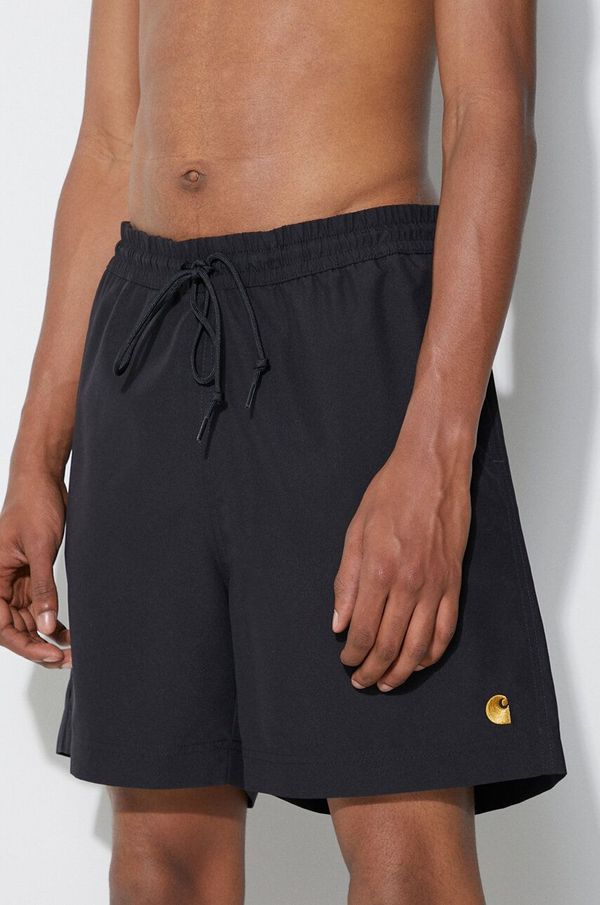 Carhartt WIP Kratke hlače Carhartt WIP za muškarce, boja: crna, I026235-BLACK