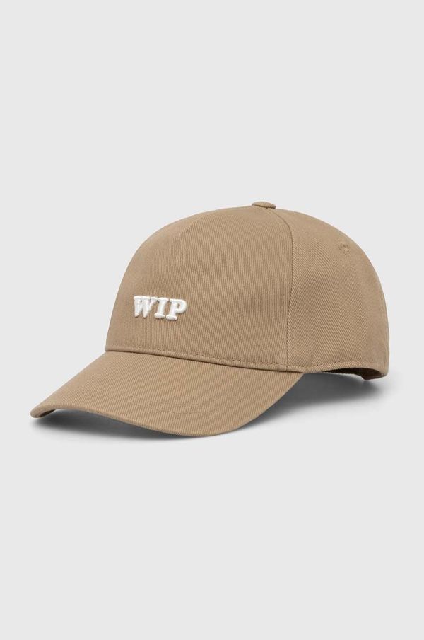Carhartt WIP Pamučna kapa sa šiltom Carhartt WIP boja: bež, s aplikacijom