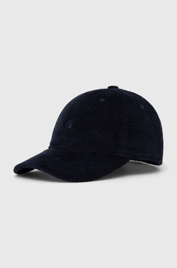 Carhartt WIP Pamučna kapa sa šiltom Carhartt WIP boja: tamno plava, bez uzorka