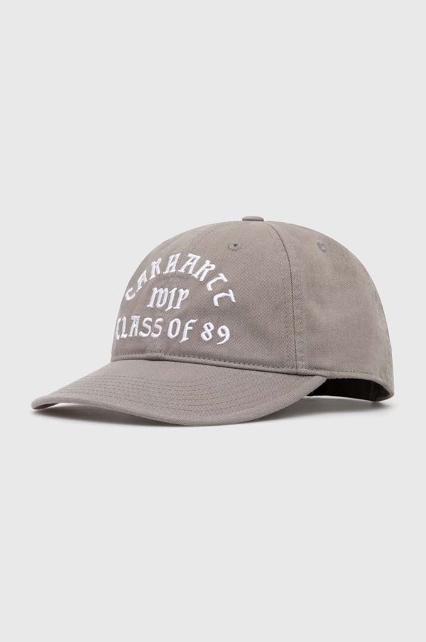 Carhartt WIP Pamučna kapa sa šiltom Carhartt WIP Class of 89 Cap boja: siva, s aplikacijom, I033215.23RXX