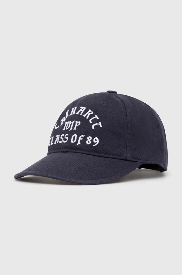 Carhartt WIP Pamučna kapa sa šiltom Carhartt WIP Class of 89 Cap boja: tamno plava, s aplikacijom, I033215.00BXX
