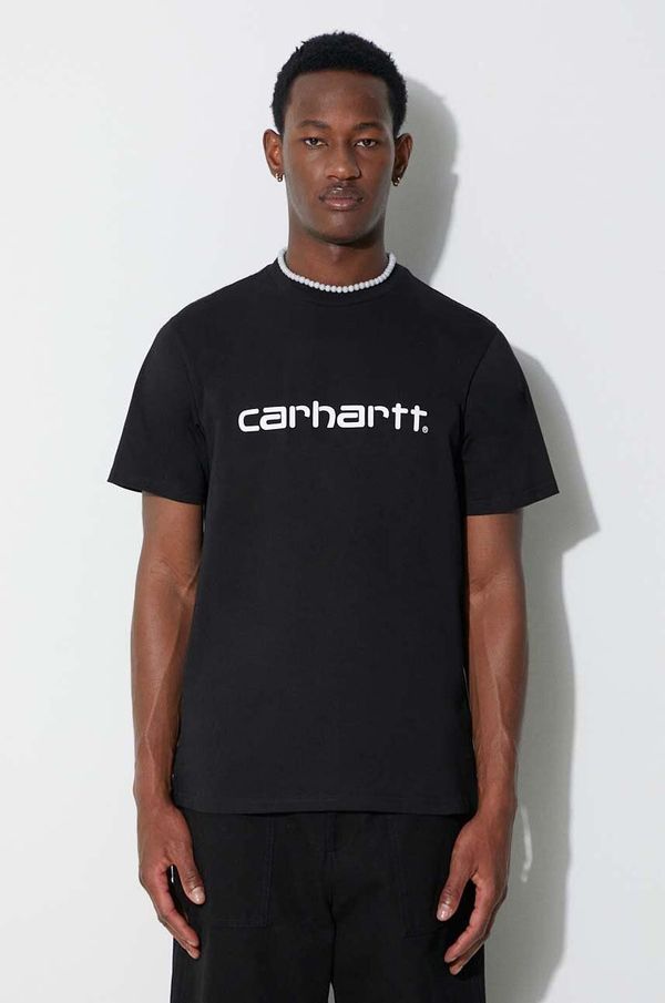 Carhartt WIP Pamučna majica Carhartt WIP Script T-Shirt boja: crna, s tiskom, I031047-TREEHOUSE