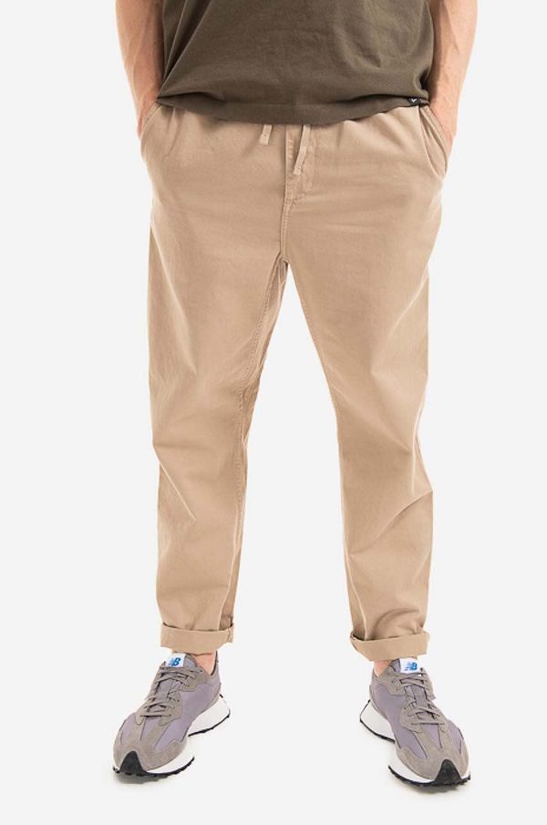 Carhartt WIP Pamučne hlače Carhartt WIP Flint Pant boja: smeđa, ravni kroj, I029919.WALL-WALL