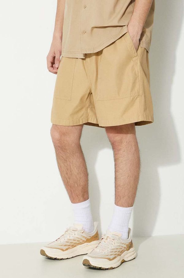 Carhartt WIP Pamučne kratke hlače Carhartt WIP Hayworth Short boja: bež, I033136.1YH02