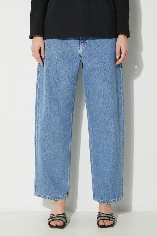 Carhartt WIP Traperice Carhartt WIP Brandon Pant za žene, visoki struk, I031918.112