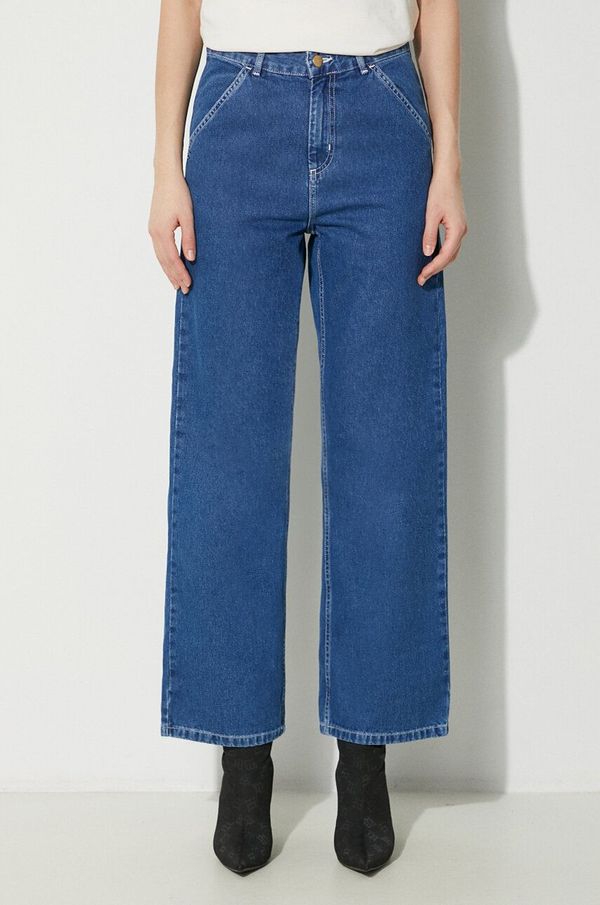 Carhartt WIP Traperice Carhartt WIP Simple Pant za žene, visoki struk, I031924.106