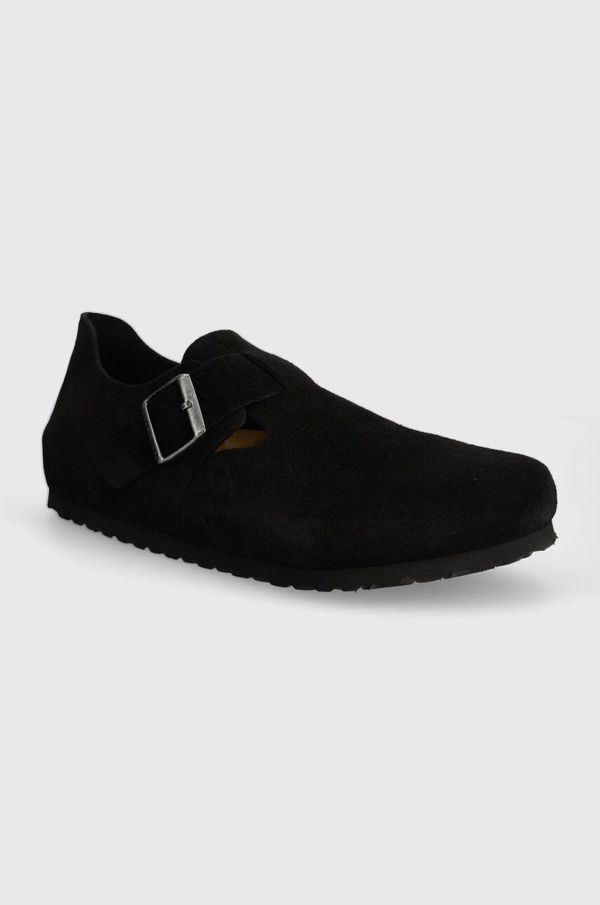 Birkenstock Cipele od brušene kože Birkenstock London za muškarce, boja: crna, 1028103
