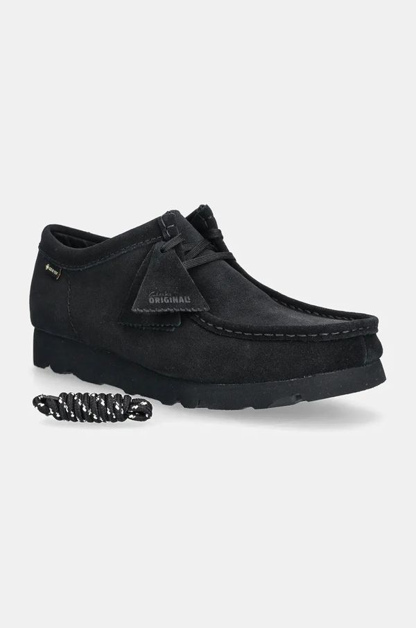 Clarks Originals Cipele od brušene kože Clarks Originals Wallabee Gore-Tex za muškarce, boja: crna, 26179251