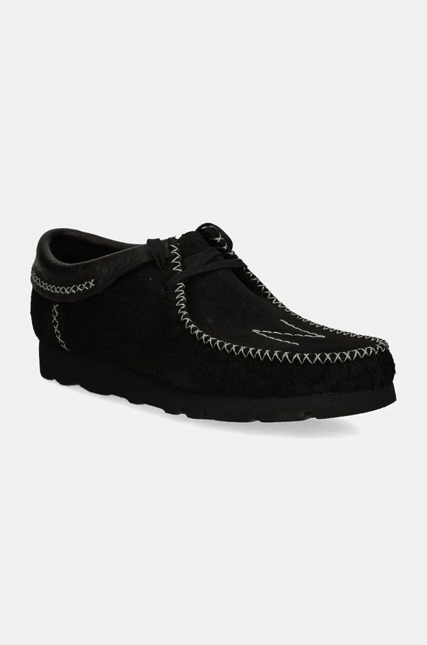 Clarks Originals Cipele od brušene kože Clarks Originals Wallabee x Neighborhood za muškarce, boja: crna, 26179532