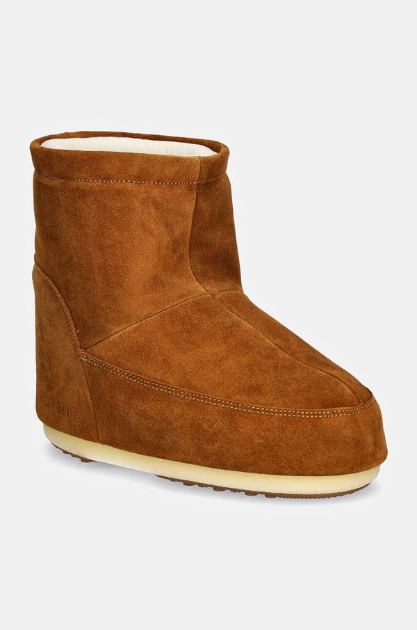 Moon Boot Čizme za snijeg od brušene kože Moon Boot Icon Low Nolace Suede boja: smeđa, 80D1409400-M008