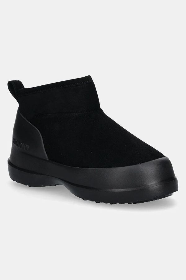 Moon Boot Čizme za snijeg od brušene kože Moon Boot MB LUNA LOW BOOT SUEDE boja: crna, 80D2480040 N001