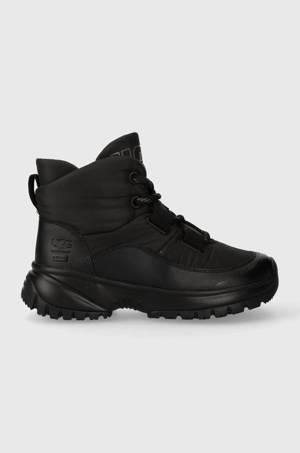 Ugg Čizme za snijeg UGG Yose Puffer Lace boja: crna, 1143844