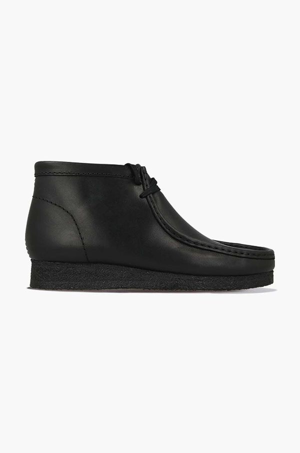 Clarks Originals Kožne cipele Clarks Wallabee 26155512 za muškarce, boja: crna