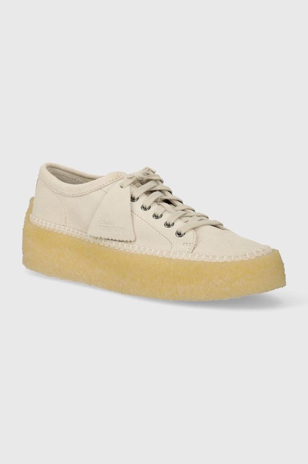 Clarks Originals Tenisice od brušene kože Clarks Originals Caravan Low boja: bež, 26176552