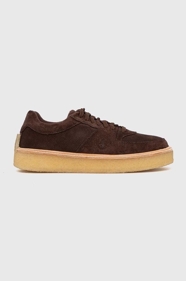 Clarks Originals Tenisice od brušene kože Clarks Sandford boja: smeđa, 26173372