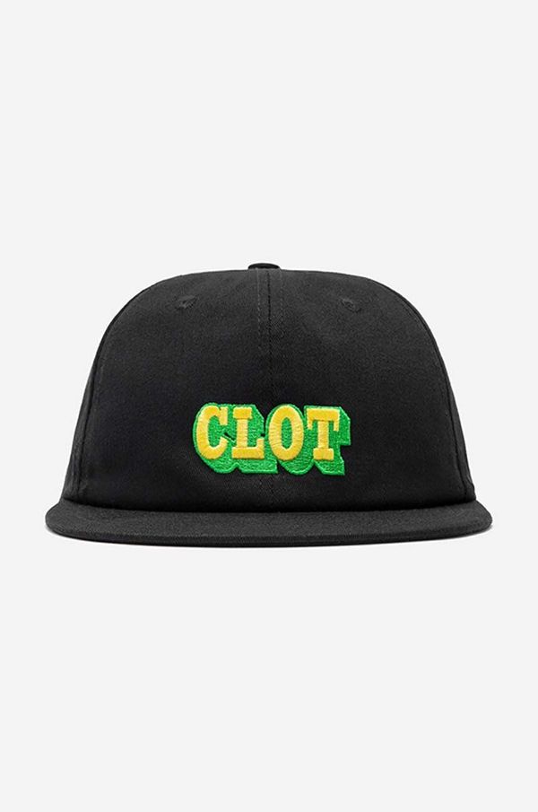 CLOT Pamučna kapa sa šiltom CLOT boja: crna, s tiskom, CLCPS60010.BLACK-BLACK