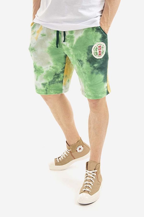 CLOT Pamučne kratke hlače CLOT Badge Shorts boja: zelena, CLSRS50016.GREEN-GREEN