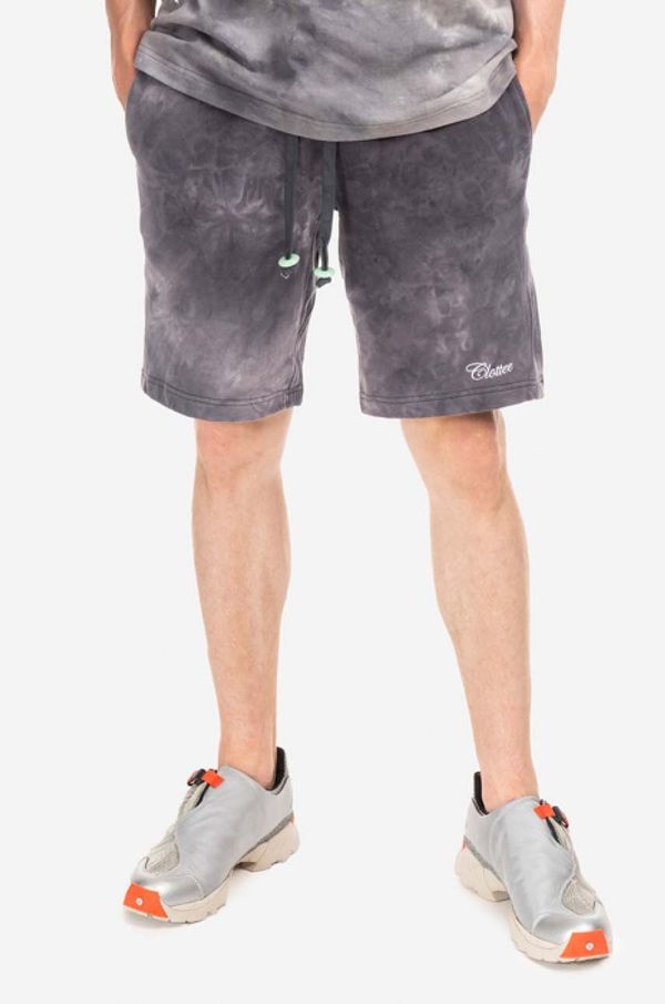CLOTTEE Pamučne kratke hlače CLOTTEE boja: siva, CTSR5006.BLACK-BLACK