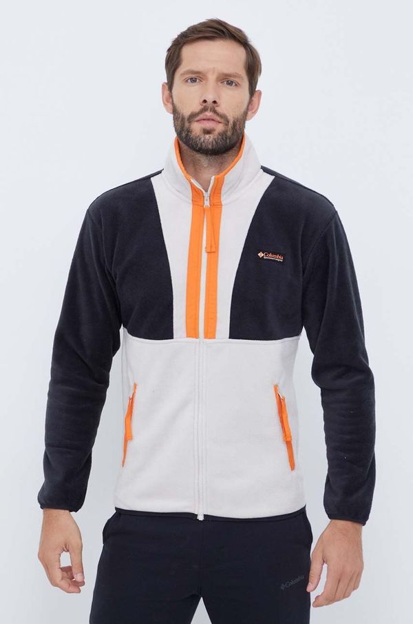 Columbia Dukserica Columbia M Back Bowl FZ Fleece za muškarce, boja: bež, s uzorkom, 1872794