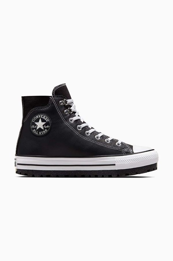 Converse Kožne čizme Converse Chuck Taylor All Star City Trek boja: crna, A04480C