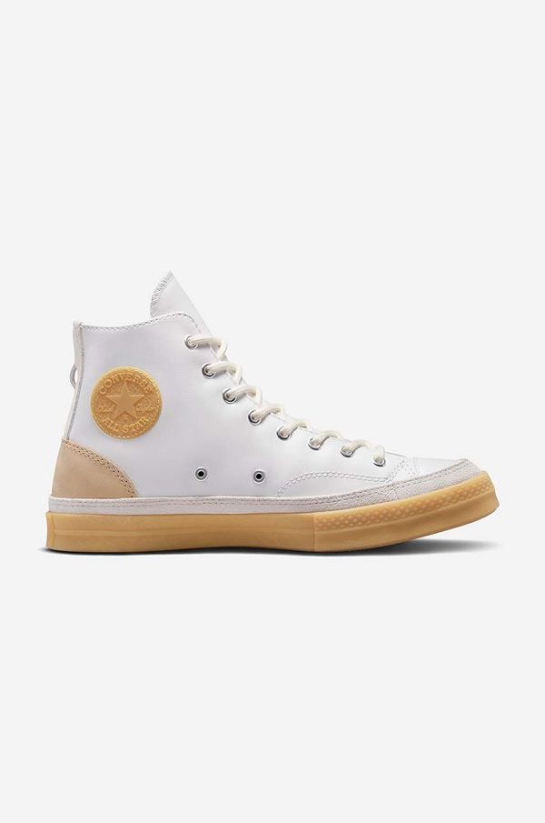 Converse Kožne tenisice Converse Chuck 70 Premium Craft za muškarce, boja: bijela, A03085C-WHITE