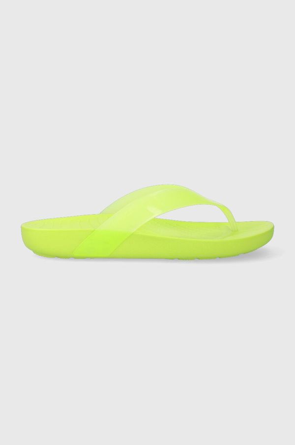 Crocs Japanke Crocs za žene, boja: zelena, ravni potplat